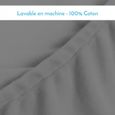 Lot de 2 draps housse 100% coton pour plan incliné - 70 cm de large - Gris - Monsieur Bébé-3