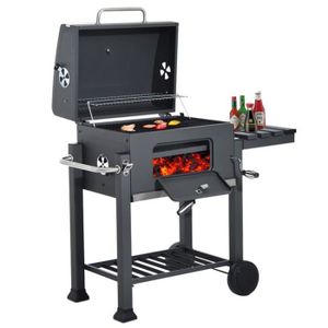 Petit Barbecue Charbon De Bois Portable - Idéal Pour Table, Camping Et Extérieur - 8