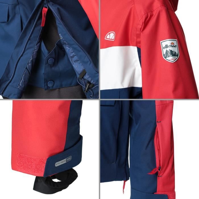 ELLESSE Blouson de ski 1 2 zip Aquila JKT Enfant garcon Rouge Cdiscount Sport