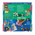 LEGO® 41949 DOTS La Méga-Boîte De Porte-Clés - Messages, Lot de 5 Étiquettes Personnalisable, Loisirs Créatifs Dès 6 Ans Cartable-5