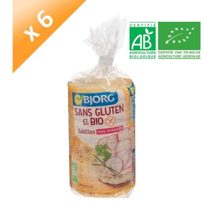 BJORG Galettes Maïs, Amarante Sans Gluten Bio - 150 g x6