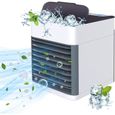 Climatiseur Portable Refroidisseur, D'air Portable USB Ventilateur Réglable Mobile Mini Air Humidificateur Purificateur Personnel