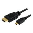 STARTECH.COM Câble HDMI haute vitesse avec Ethernet - HDMI vers HDMI Micro - M/M - 1 m - Noir-0