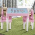 Ensemble de table et de chaise en plastique pour enfants pour enfants, bureau d'étude pour la maternelle à la maison # 1 HB044-0