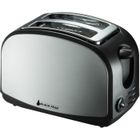 Grille-pain BLACKPEAR BGP 400 parois Inox 1000W - 2 fentes larges - Fonction décongélation - 8 niveaux de dorage