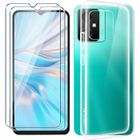 RASENA Coque pour Blackview Oscal C70 Transparent Cover + 2 X Film de Verre Trempé Protection écran, Anti-Vibration et Glisse Bumper