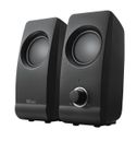 Trust Remo Enceinte PC USB 2.0, 16 W, Haut Parleur USB, Jack 3,5 mm, pour Ordinateur Portable, PC, Baffle Bureau Plug & Play - Noir
