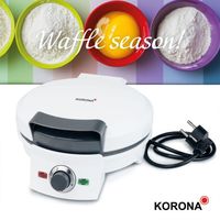 Korona 41007 Gaufrier à cœur | idéal pour les fêtes et les anniversaires | Surface de cuisson Ø 20 cm | 1000 watts