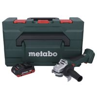 Metabo W 18 L BL 9-125 Meuleuse d'angle sans fil 18 V 125 mm Brushless + 1x batterie 4,0 Ah + metaBOX - sans chargeur