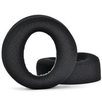 Coussin d'oreille de rechange compatible avec casque sans fil Sony PS5 Pulse 3D,mousse antibruit haute densité ，tissu respirant noir