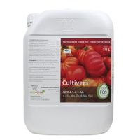 CULTIVERS Engrais Liquide Biologique pour tomates, 10 l. Engrais 100% Biologique et Naturel, améliore la saveur et la Croissance. Am