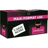 LOT DE 2 - CARTE NOIRE - Café Espresso Intense N°9 Compatibles Nespresso - Paquet de 30 capsules