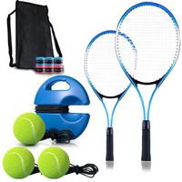 JINZDASU 2 Set Entraîneur de Tennis, Entraîneur Avec Balle, Raquette Tennis, Tennis Trainer Parent-enfant Pour Débutants