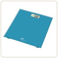 Pèse-personne électronique - LITTLE BALANCE - 160 kg max - plateau verre trempé - couleur turquoise