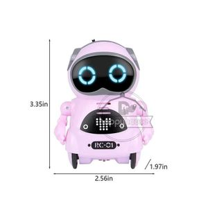 ROBOT - ANIMAL ANIMÉ rose avec BOX-Robot de poche RC avec télécommande 
