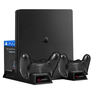 VENTILATEUR CONSOLE Support de ventilateur de refroidissement Vertical pour Playstation 4, pour PS4 Slim-Pro, avec double contrôl