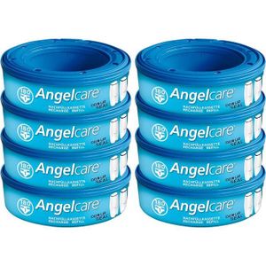 RECHARGE POUBELLE Angelcare Lot de 8 cassettes de recharge pour poubelle à couches Comfort Plus