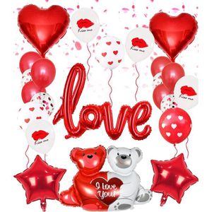 BALLON DÉCORATIF  Lot De 27 Ballons Gonflables Love Bear - Décoratio