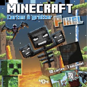 LIVRE LOISIRS CRÉATIFS 404 Editions - Minecraft - Mes cartes à gratter pi