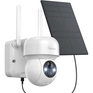 CAMÉRA IP 2K Camera Surveillance Wifi Extérieure Solaire, 360° Caméra Wifi Extérieure Sans Fil, Caméra De Extérieur Wifi, Vision Noctur[J657]