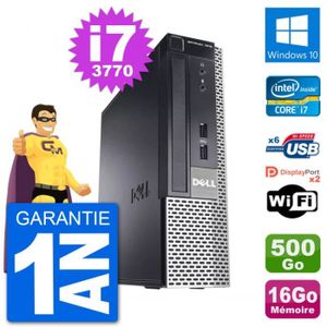 UNITÉ CENTRALE  Ultra Mini PC Dell 7010 USFF i7-3770 RAM 16Go Disq