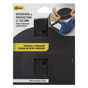 PONCEUSE - POLISSEUSE Gerlon - Interfaçe de protection pour ponceuse diamètre 125 mm pour ponceuse excentrique