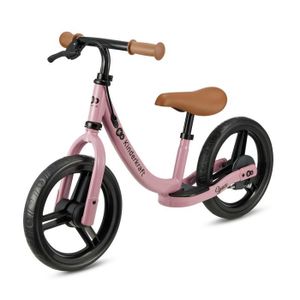 VÉLO ENFANT Vélo d'équilibre Kinderkraft SPACE Rose - Frein à main - Grandes roues en mousse - Sécurité enfant