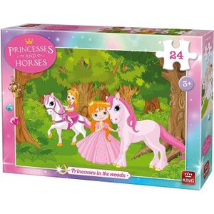 PUZZLE Puzzle Princesses dans les bois - KING - 24 pièces