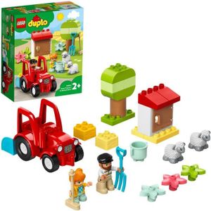 LEGO Duplo 10952 pas cher, La grange, le tracteur et les animaux de la ferme