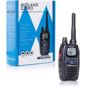 RICETRASMETTITORE COPPIA MIDLAND G7 PRO LPD PMR WALKIE TALKIE BIBANDA VER  EXP 3W - C1090.13 G7 PRO 2 PEZ - Midland -Electronic Megastore - Gli  esperti dell'elettronica