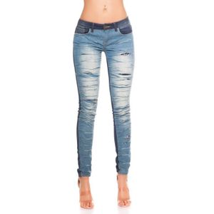 NOUVEAU Joli Jeans Femmes Rock en Bleu A-Line avec boutons Fermer Taille 38//40