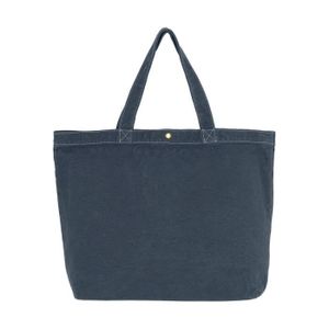 Sac Tote Bag En Maille Bleu Et Marron - Grand Format - Neuf Avec étiquettes