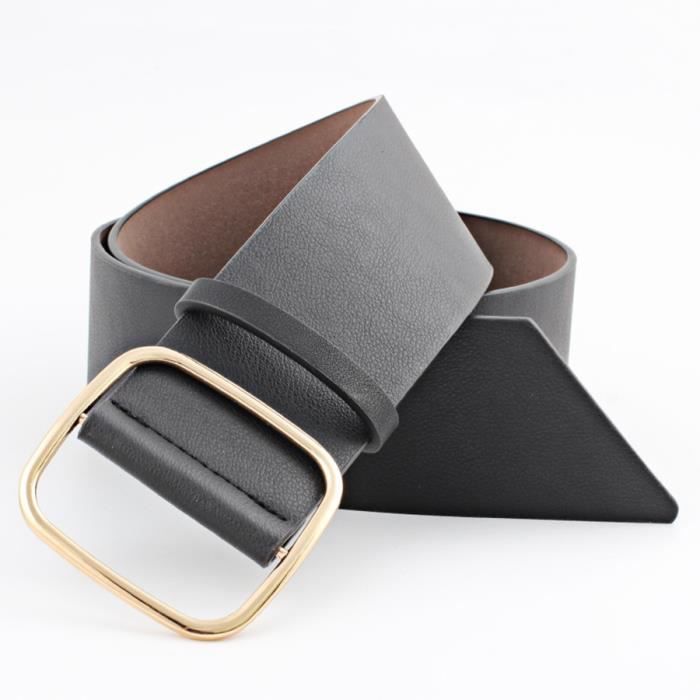 CEINTURE,ceinture femme en cuir véritable ceintures pour femmes designer  marque de luxe femmes ceinture femme - black[B84968] Blanc - Cdiscount  Prêt-à-Porter