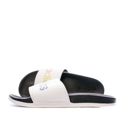 Claquettes Blanches Homme Adidas Adilette Comfort Cdiscount Sport