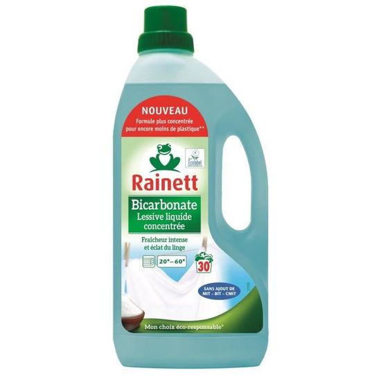 Rainett - Pack de 8 Rainett liquide vaisselle Ecolabel Concentré  Bicarbonate Edition Océans 500 ml