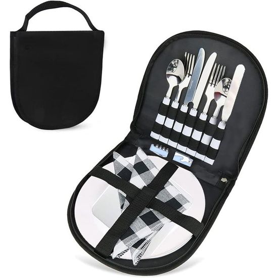 Kit Ustensiles De Camping Ballery Pour 1-2 Pers – Poêle Et Casserole Antiadhésives En Alu Anodisé, 328 G, Compact Avec Sac