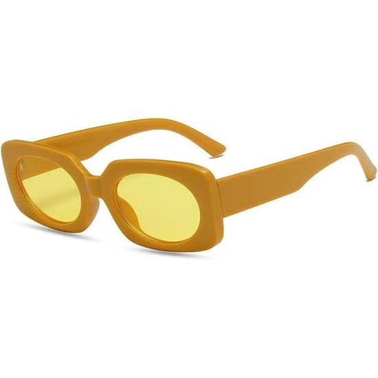 Lunettes De Soleil Vintage Enjoy E7812B - Noir Ovale Métal Verres Verts - Neuf NOS