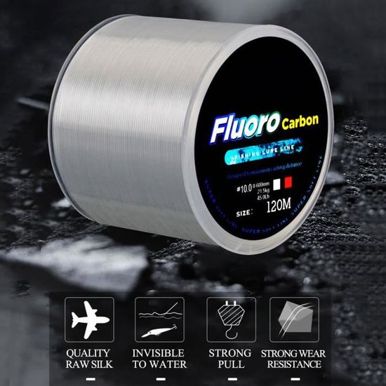 1000M 20lb 8.0# Chaîne Fil Fluorocarboné Revêtement pour Suspension