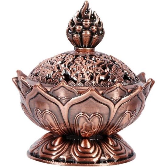 Brûleur D'encens électrique Vintage Argenté - 20,5x10x10 Cm, Prise EU 220V-240V, Décoration Style Oriental