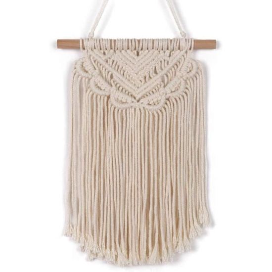 Yasoe Chouette Macramé Tapisserie Tissée Tenture Murale Pendentif