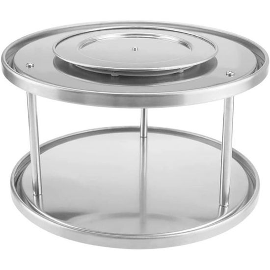 Plateau Pivotant de Table d'affichage de Sushi, Présentoir Rotatif Automatique de Sushi de Matériel d'abs, Plusieurs Plateaux Tournants pour de Petits Plateaux de Mariage (Sushi