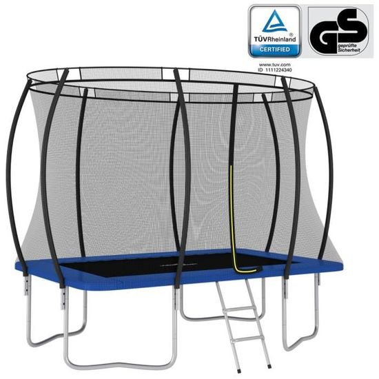 CESAR Ensemble de trampoline rectangulaire 274x183x76 cm 150 kg