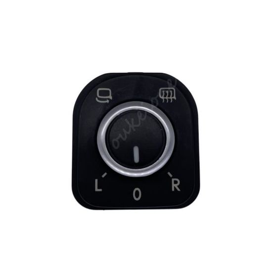 Bouton De Réglage Pour Rétroviseur De Voiture - Noir/Marron/Beige - Neuf Universel