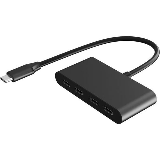 NFHK Câble De Charge Répartiteur USB-C Femelle CC 5 V Vers Double USB 2