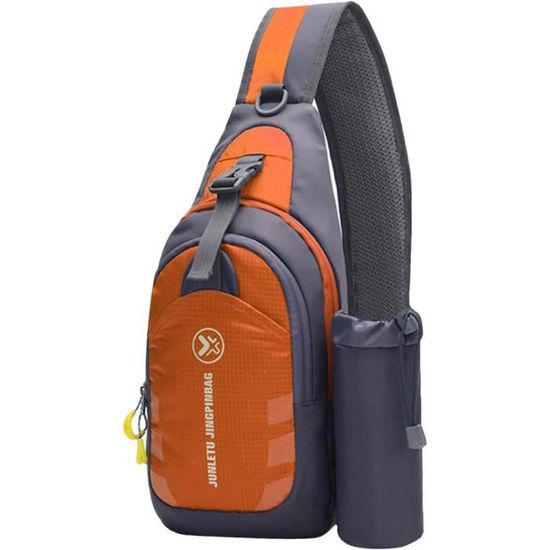 Sac Bandoulière Homme Toile Sac à Dos Homme DORRISO En Toile Noire - Cartable Messager épaule Pour Travail, Voyage, école - Multifonction, Léger, Plusieurs Poches