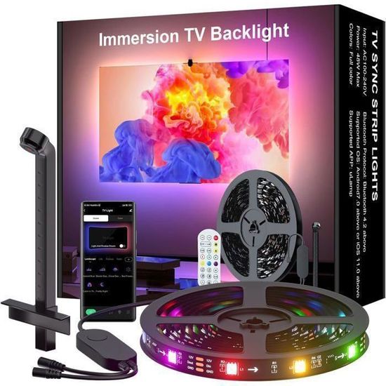 Kit Rétro-éclairage LED HDMI 2.0 Pour TV 49-55'' – Excellux, RVB Intelligent