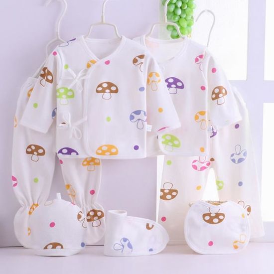 Pyjama Bébé 100% Coton - Ensemble Haut + Pantalon - Motifs Amusants (Fleur, Camion, Lapin...) - Taille Tout-Petit