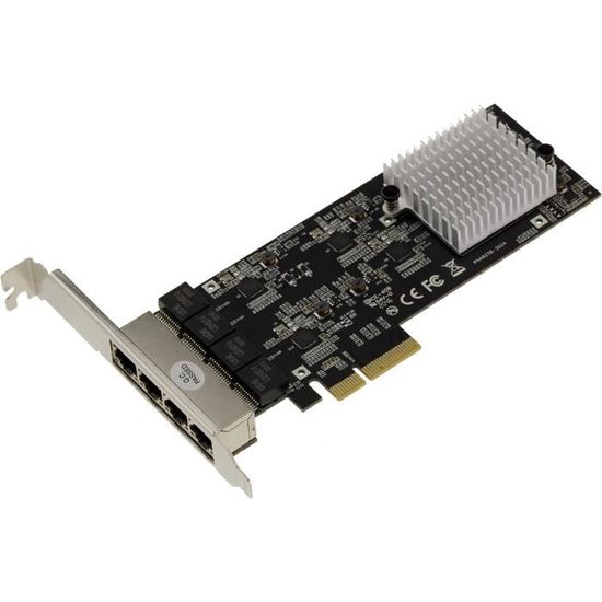 Tarjeta de red PCIe x4 4 puertos Gigabit LAN RJ45 Ethernet 10 100 1000