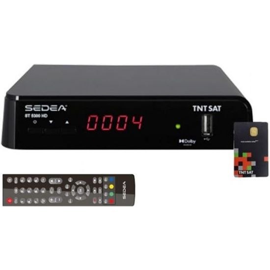 Pack décodeur Bis TV Sedea HD avec Bis TV Panorama 1 an - AERVI
