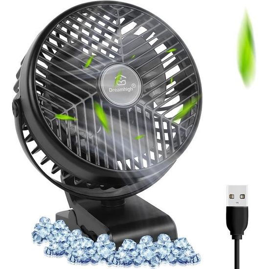 Silencieux & Oscillant Ventilateur à Main Petit Ventilateur USB De
